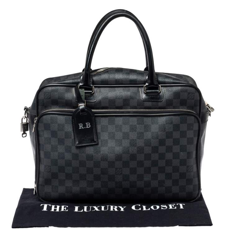 Pre Owned Louis Vuitton Damier Graphite Canvas Icare Business Bag
