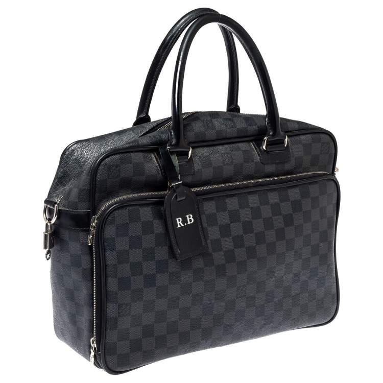 Pre Owned Louis Vuitton Damier Graphite Canvas Icare Business Bag