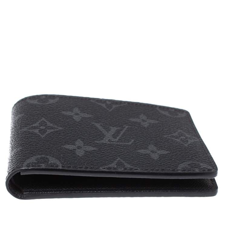 Pre Owned Louis Vuitton Monogram Eclipse Canvas Multiple Bifold Wallet