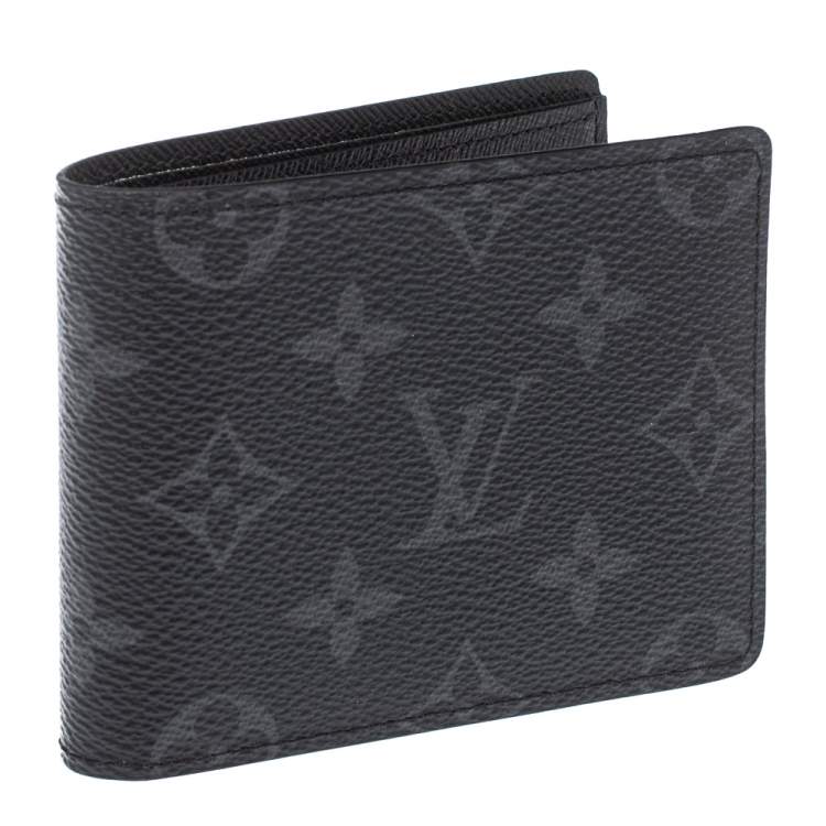 Pre Owned Louis Vuitton Monogram Eclipse Canvas Multiple Bifold Wallet
