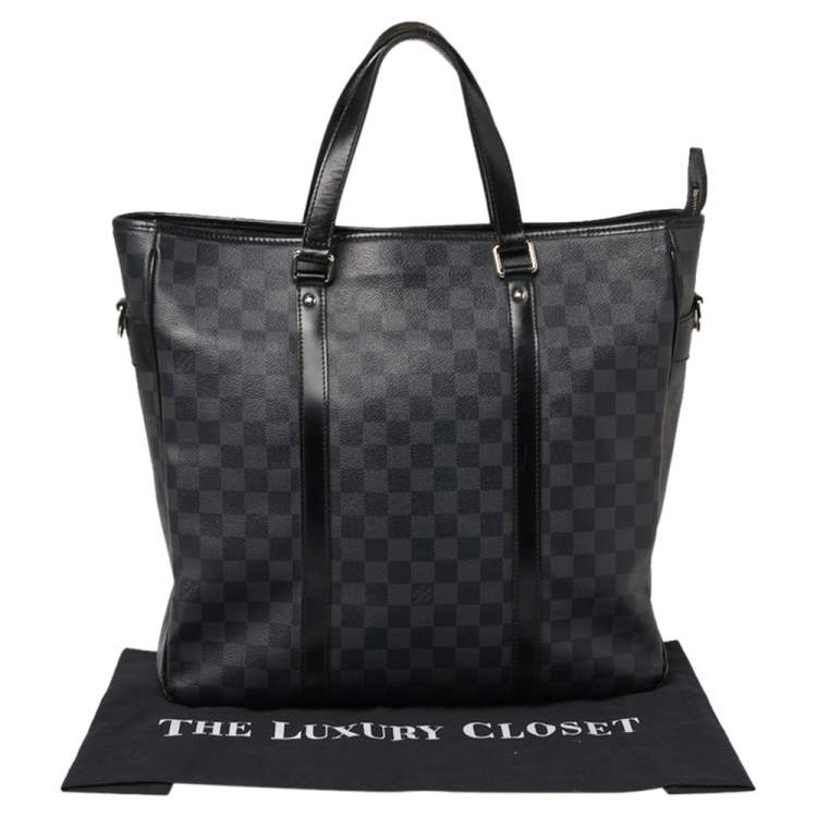 Pre Owned Louis Vuitton Damier Graphite Canvas Tadao Bag