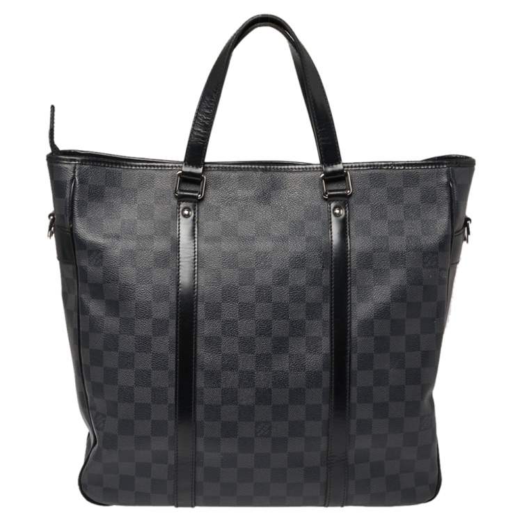 Pre Owned Louis Vuitton Damier Graphite Canvas Tadao Bag