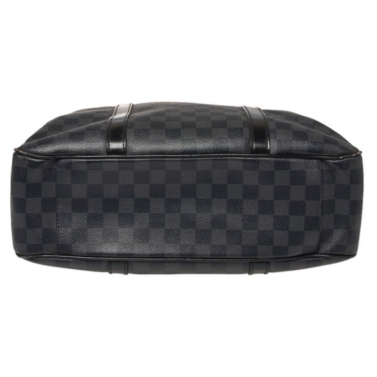 Pre Owned Louis Vuitton Damier Graphite Canvas Tadao Bag