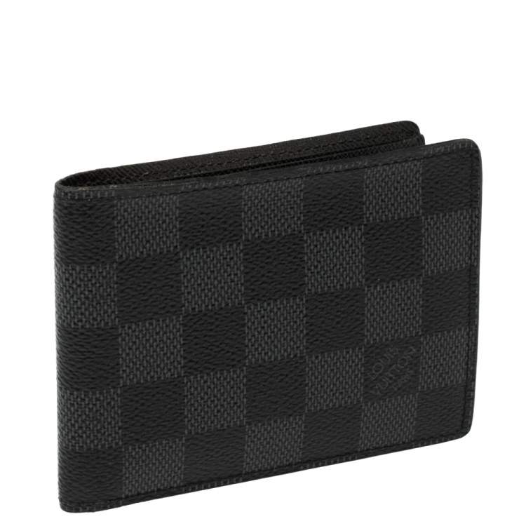 Pre Owned Louis Vuitton Damier Graphite Canvas Multiple Bifold Wallet