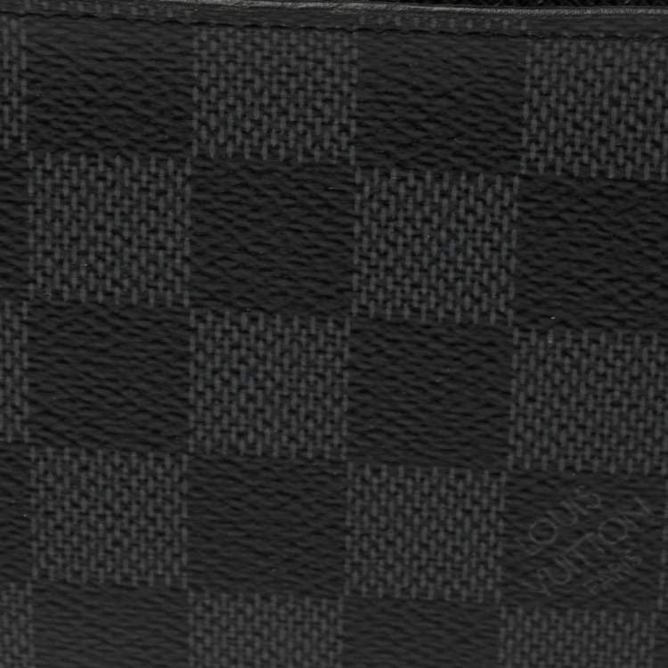 Pre Owned Louis Vuitton Damier Graphite Canvas Multiple Bifold Wallet