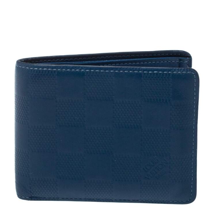 Louis Vuitton LV Slender wallet new Blue Leather ref.242498 - Joli Closet