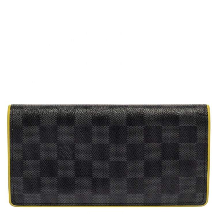 Louis Vuitton Black Damier Graphite Canvas Brazza Wallet – STYLISHTOP