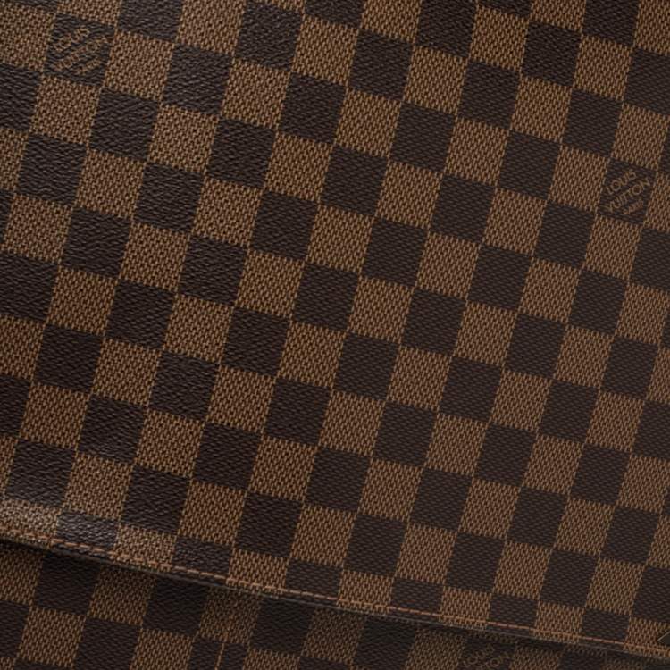 Pre Owned Louis Vuitton Damier Ebene Canvas Shelton MM Bag