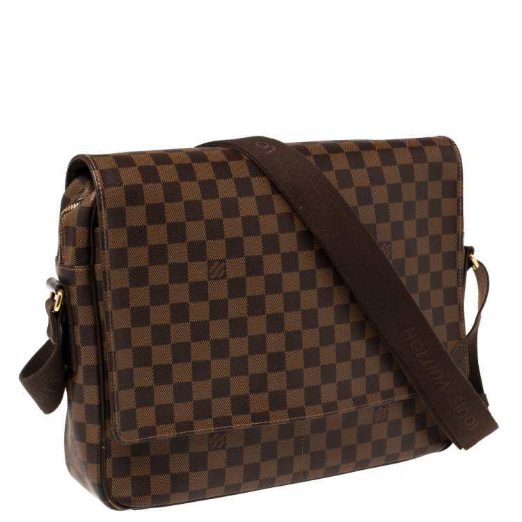 Pre Owned Louis Vuitton Damier Ebene Canvas Shelton MM Bag