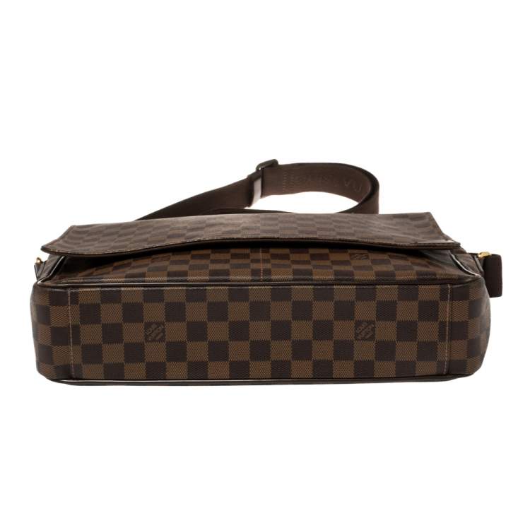 Pre Owned Louis Vuitton Damier Ebene Canvas Shelton MM Bag