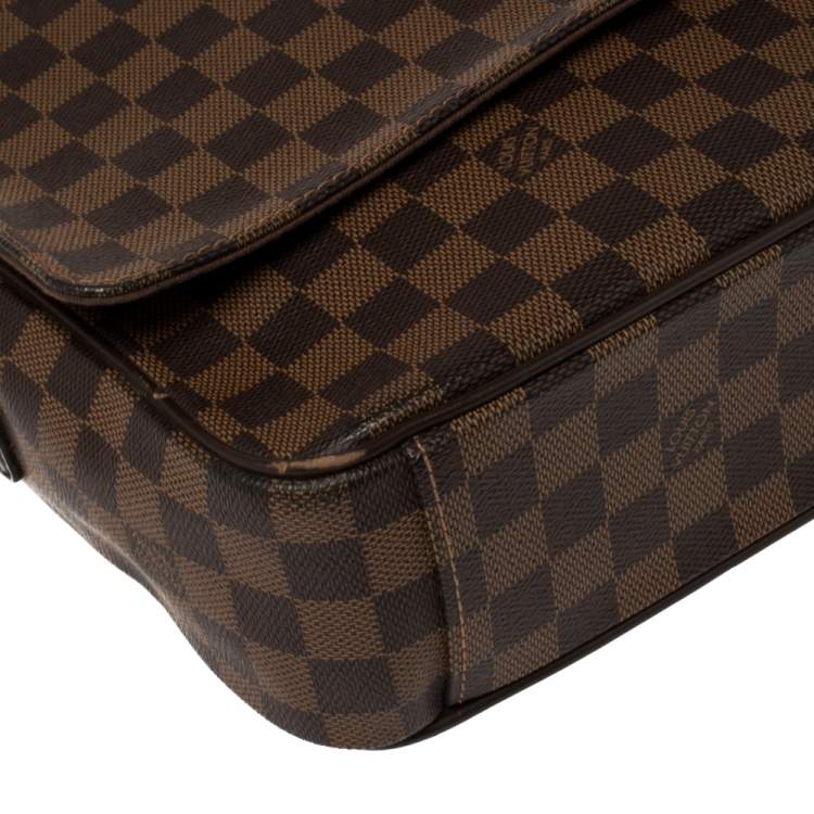 Pre Owned Louis Vuitton Damier Ebene Canvas Shelton MM Bag