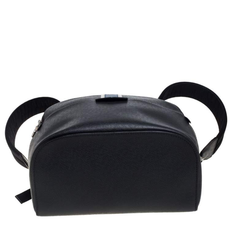 Pre Owned Louis Vuitton Black Taiga Lether Anton Backpack