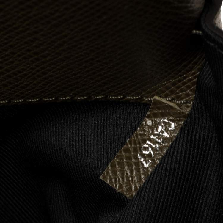 Pre Owned Louis Vuitton Steppe Ardoise Taiga Leather Anton PM Bag