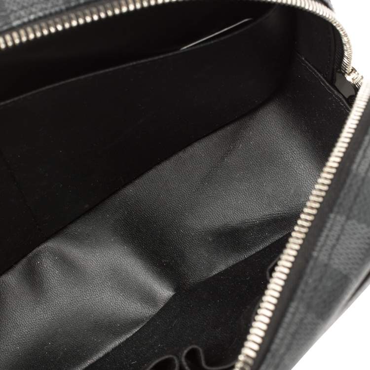 Pre Owned Louis Vuitton Damier Graphite Canvas LV League Toilet Pouch GM