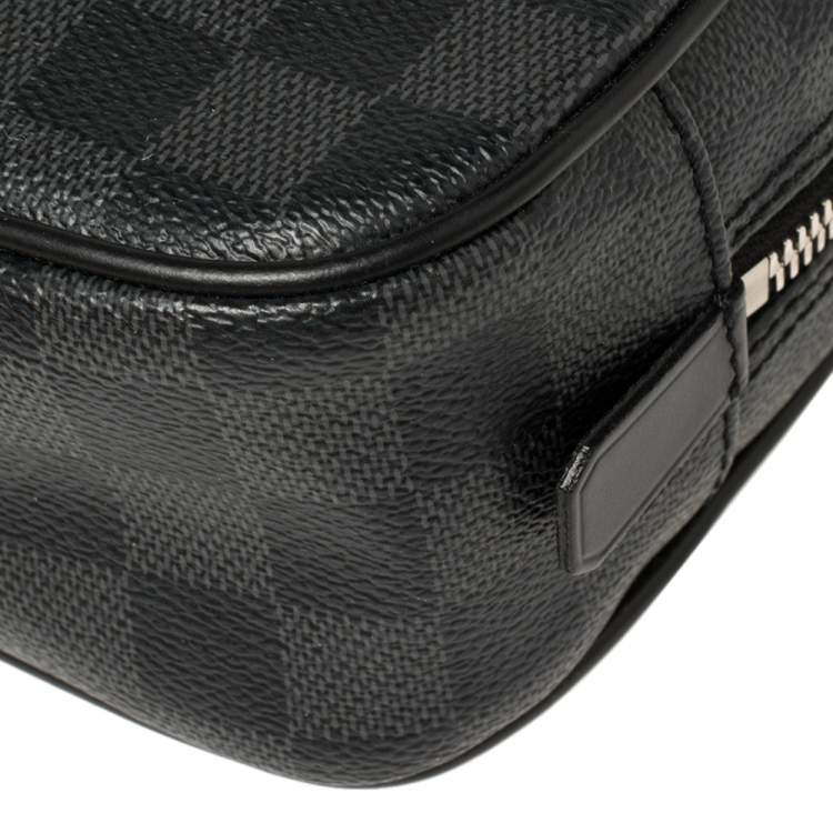 Pre Owned Louis Vuitton Damier Graphite Canvas LV League Toilet Pouch GM