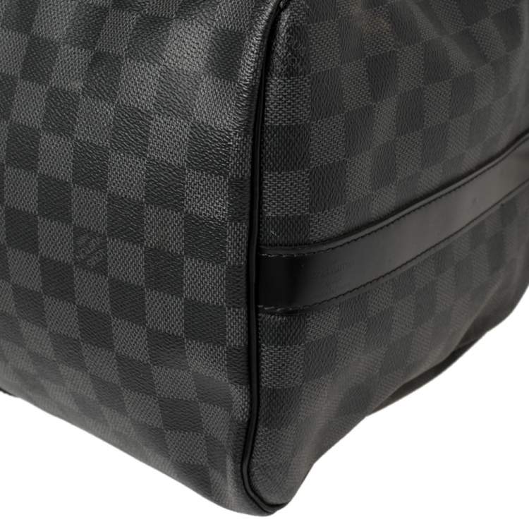 Pre Owned Louis Vuitton Damier Graphite Canvas Keepall Bandouliere 45