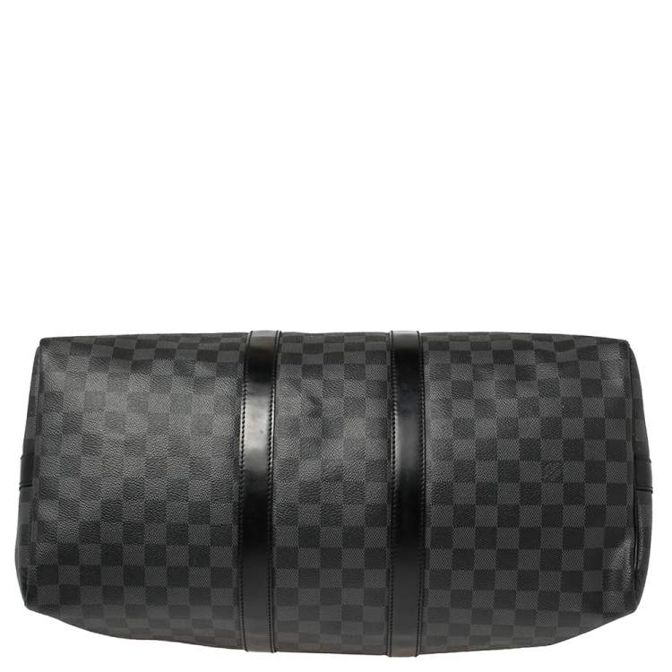 Pre Owned Louis Vuitton Damier Graphite Canvas Keepall Bandouliere 45