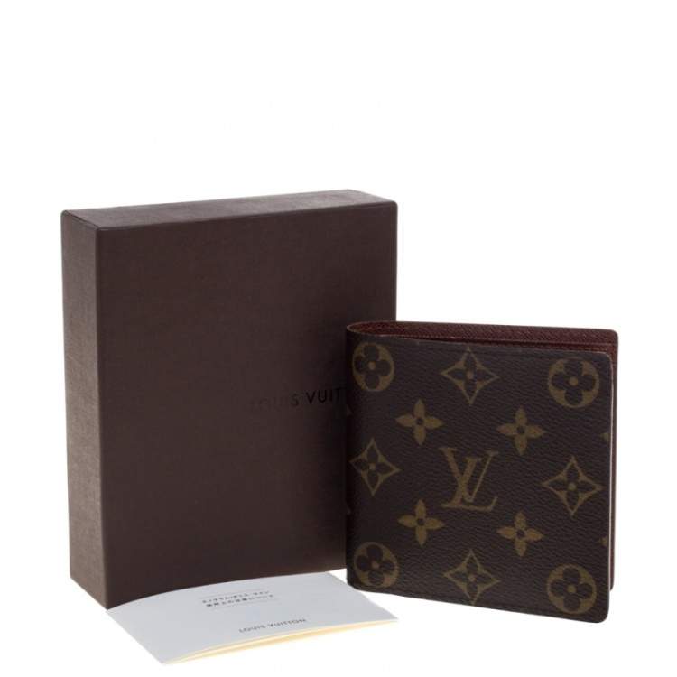 Pre Owned Louis Vuitton Monogram Canvas Marco Wallet