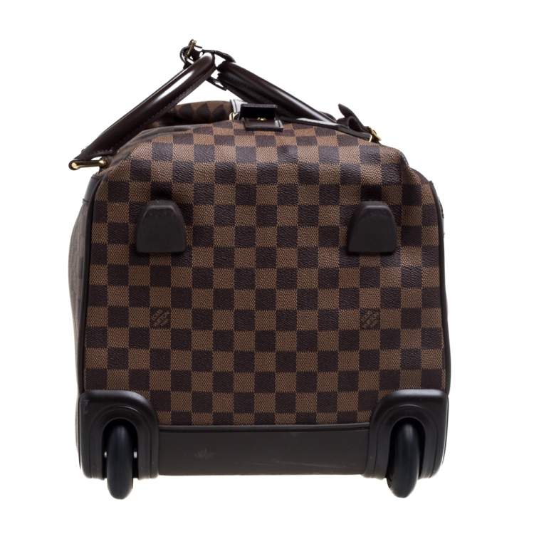 Pre Owned Louis Vuitton Damier Ebene Coated Canvas Eole Rolling Luggage 50 cm
