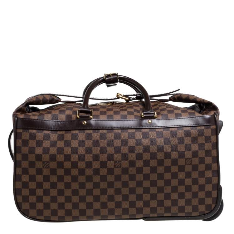 Pre Owned Louis Vuitton Damier Ebene Coated Canvas Eole Rolling Luggage 50 cm