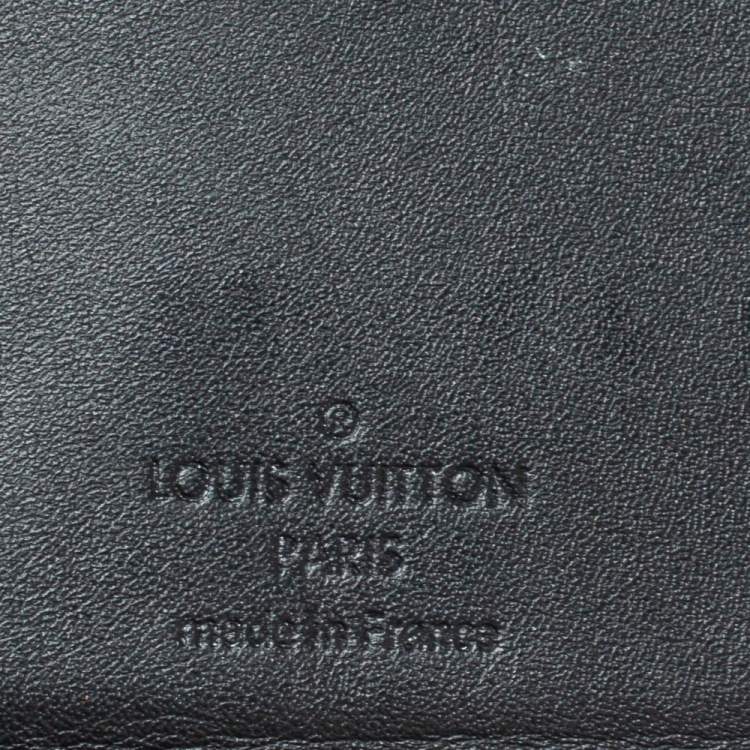 Pre Owned Louis Vuitton Black Damier Infini Leather Multiple Wallet