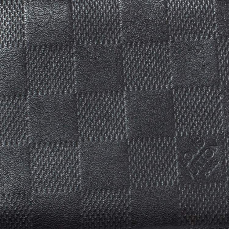Pre Owned Louis Vuitton Black Damier Infini Leather Multiple Wallet