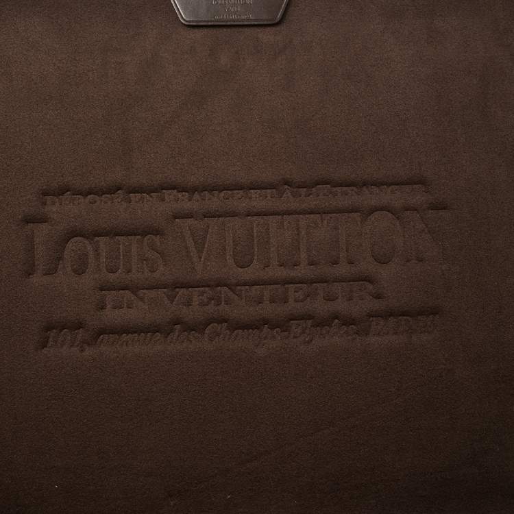 Pre Owned Louis Vuitton Damier Ebene Canvas Horizon Laptop Sleeve