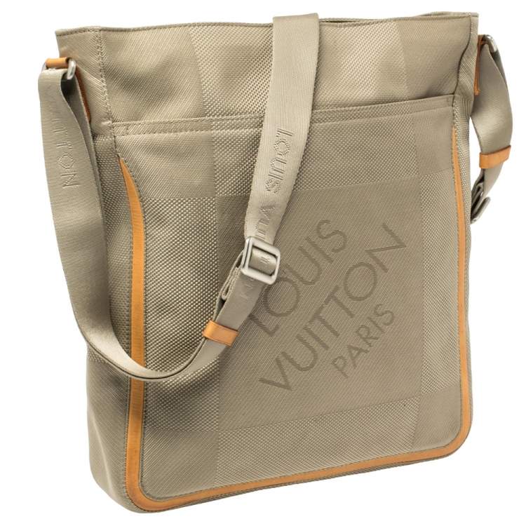 Pre Owned Louis Vuitton Sand Damier Geant Canvas Vertical Messenger Bag