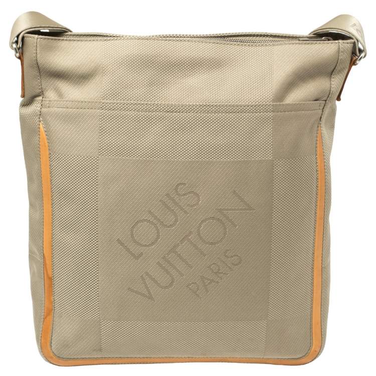 Pre Owned Louis Vuitton Sand Damier Geant Canvas Vertical Messenger Bag
