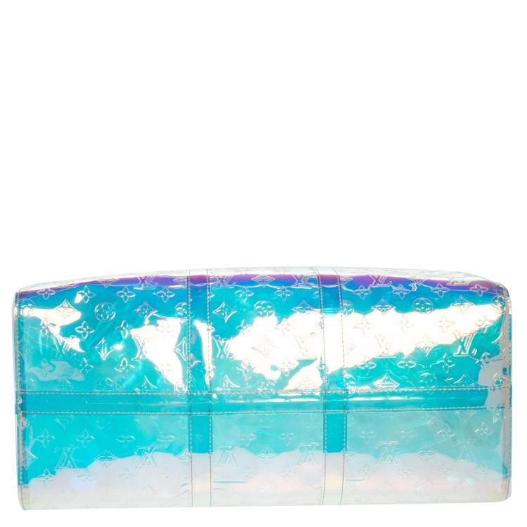 Pre Owned Louis Vuitton Monogram Prism Keepall Bandouliere 50 Bag