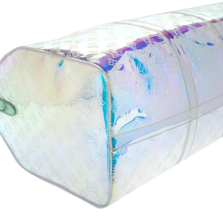 Pre Owned Louis Vuitton Monogram Prism Keepall Bandouliere 50 Bag