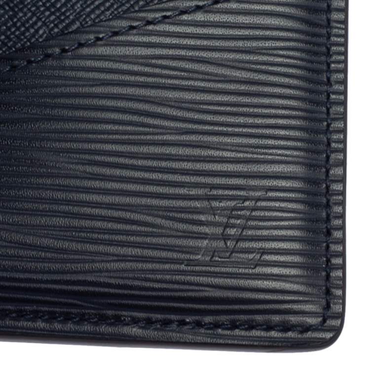 Pre Owned Louis Vuitton Blue Marine Epi Leather Neo Porte Cartes Card Holder