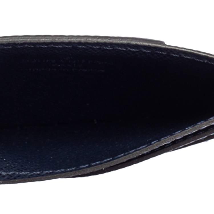 Pre Owned Louis Vuitton Blue Marine Epi Leather Neo Porte Cartes Card Holder