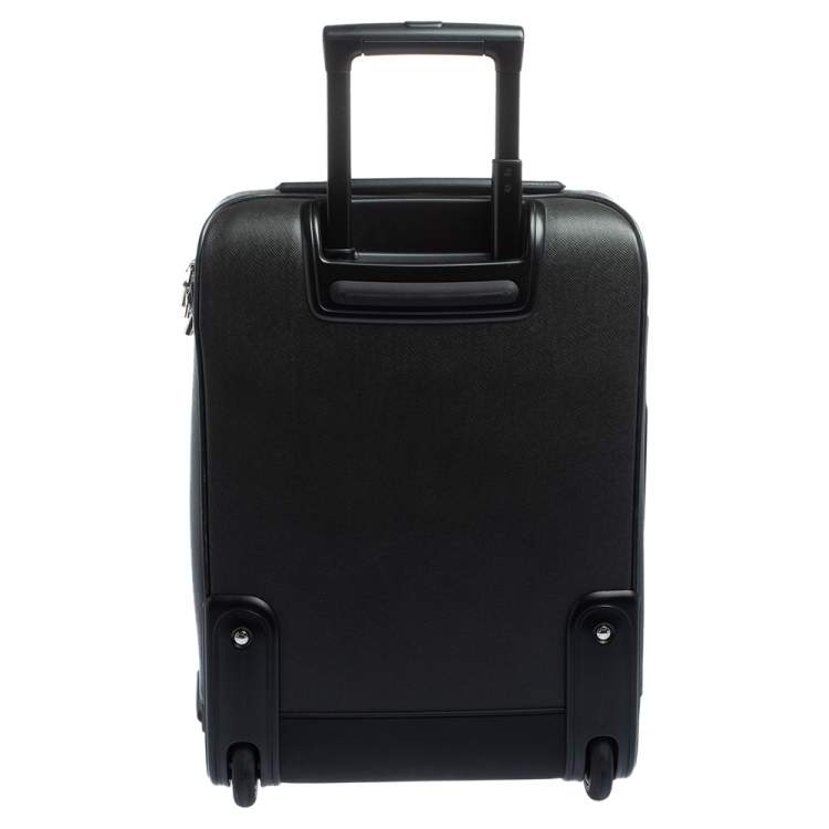 Pre Owned Louis Vuitton Black Taiga Leather Pegase Legere 55 Business Suitcase