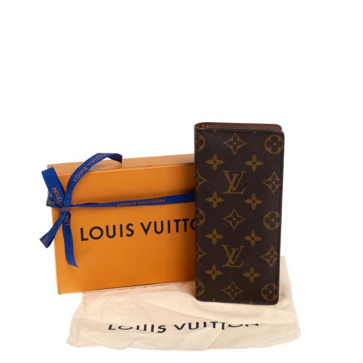 Pre Owned Louis Vuitton Monogram Canvas Brazza Wallet