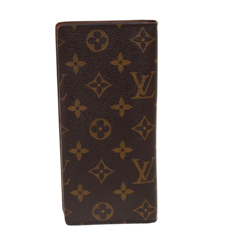 Pre Owned Louis Vuitton Monogram Canvas Brazza Wallet