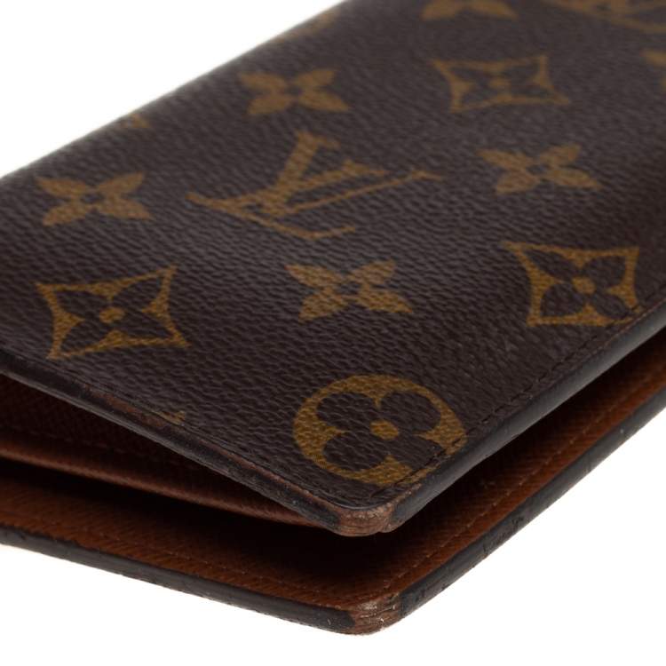 Pre Owned Louis Vuitton Monogram Canvas Brazza Wallet