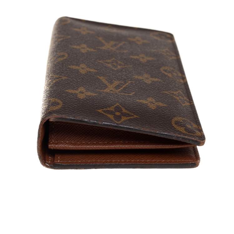 Pre Owned Louis Vuitton Monogram Canvas Brazza Wallet