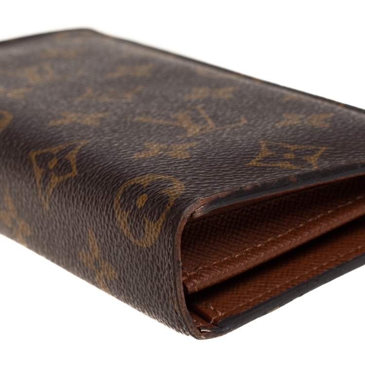 Pre Owned Louis Vuitton Monogram Canvas Brazza Wallet