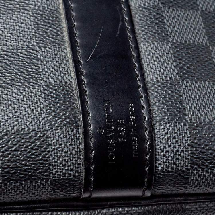Pre Owned Louis Vuitton Damier Graphite Canvas Keepall Bandouliere 55 Bag