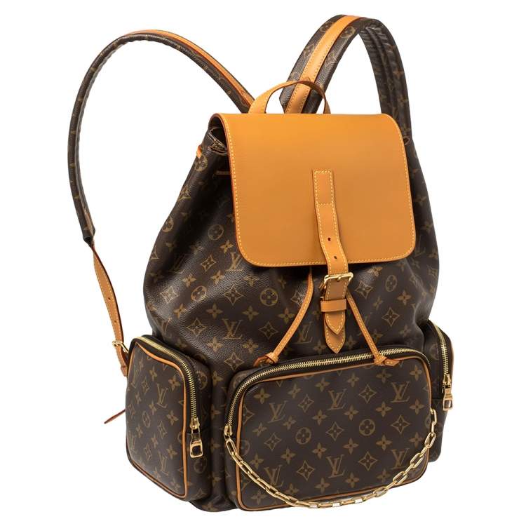 Pre Owned Louis Vuitton Monogram Canvas Trio Backpack