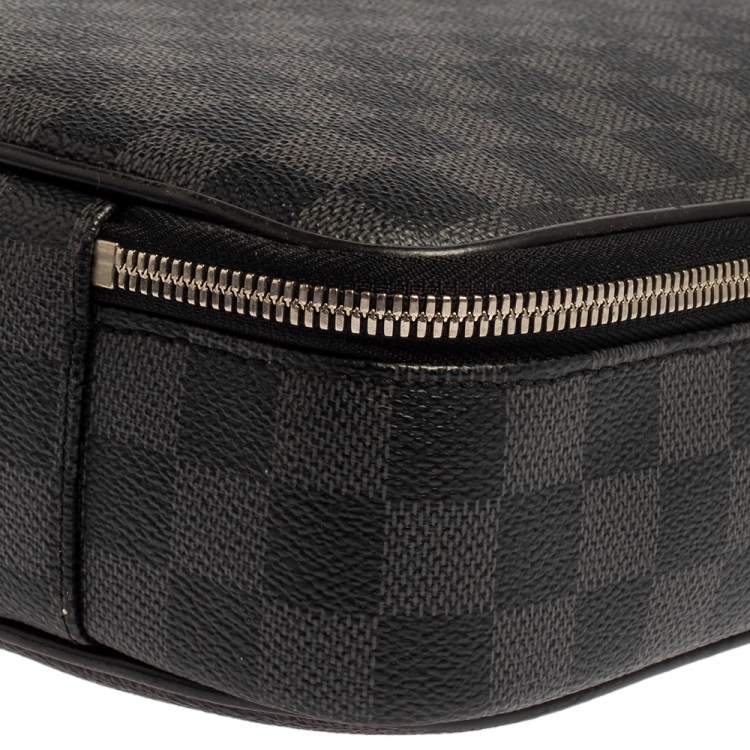 Pre Owned Louis Vuitton Damier Graphite Canvas Steeve Briefcase Bag