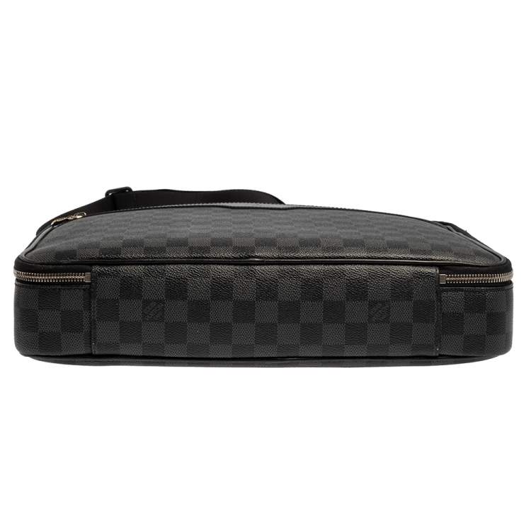 Pre Owned Louis Vuitton Damier Graphite Canvas Steeve Briefcase Bag