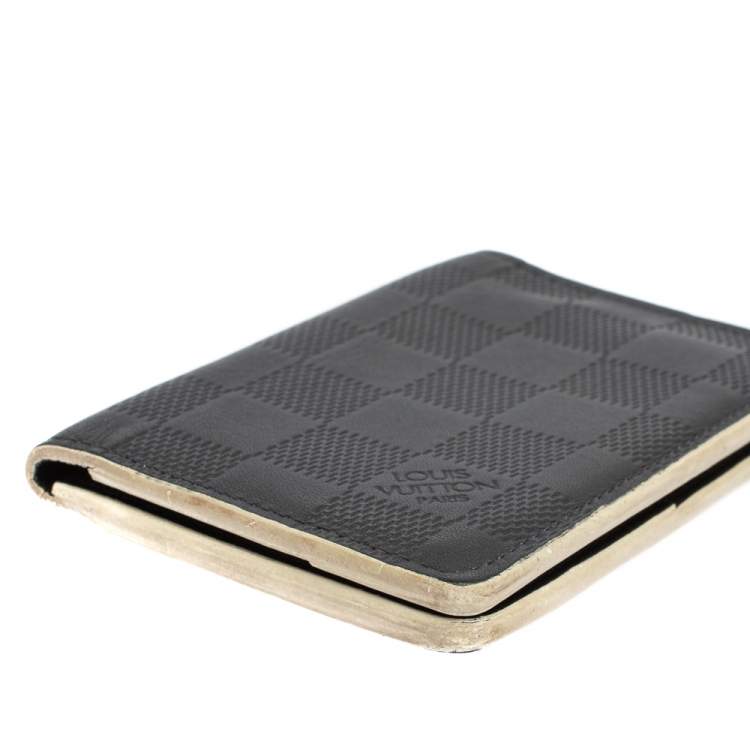 Pre Owned Louis Vuitton Navy Damier Infini Leather Pocket Organiser
