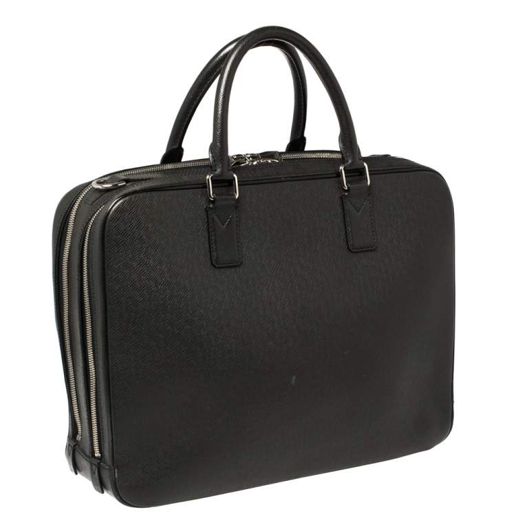 Pre Owned Louis Vuitton Black Taiga Leather Neo Igor Briefcase