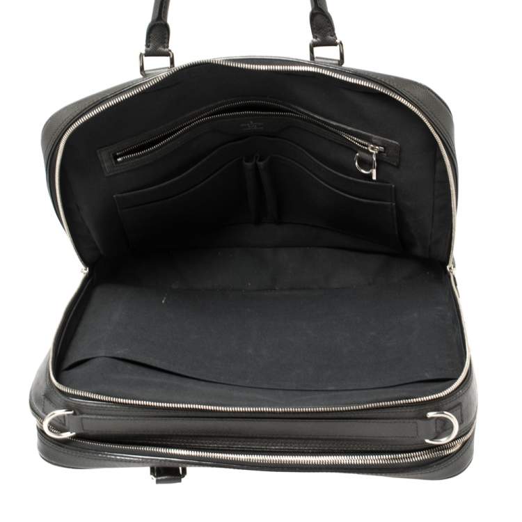 Pre Owned Louis Vuitton Black Taiga Leather Neo Igor Briefcase