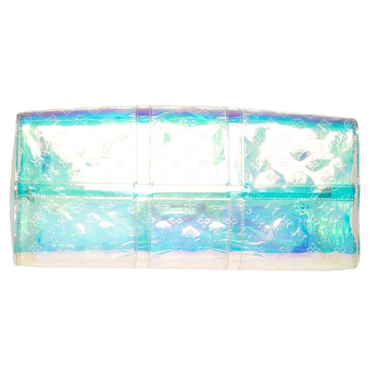 Pre Owned Louis Vuitton Monogram Prism Keepall Bandouliere 50 Bag