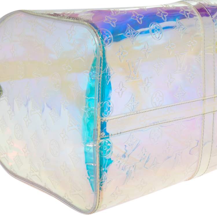 Pre Owned Louis Vuitton Monogram Prism Keepall Bandouliere 50 Bag