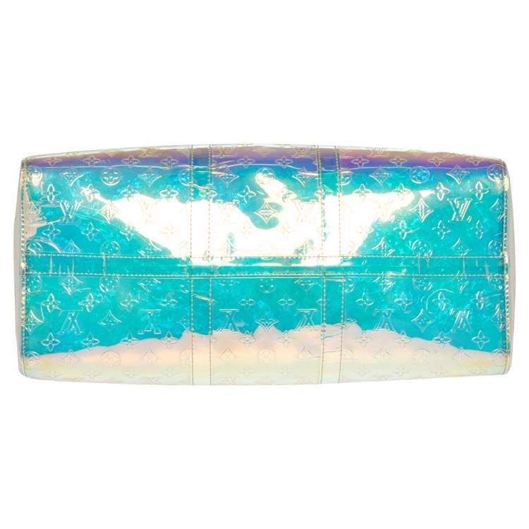 Pre Owned Louis Vuitton Monogram Prism Keepall Bandouliere 50 Bag