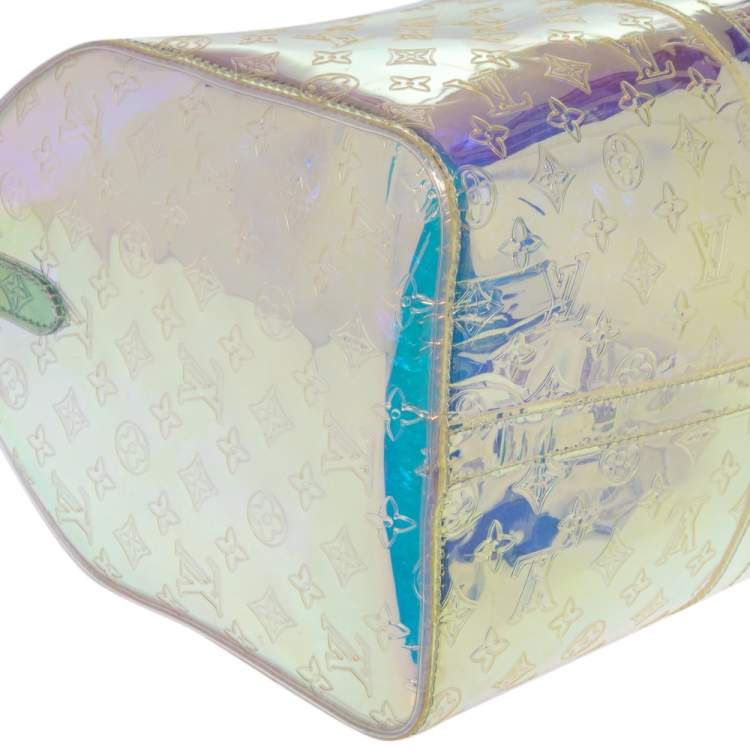 Pre Owned Louis Vuitton Monogram Prism Keepall Bandouliere 50 Bag